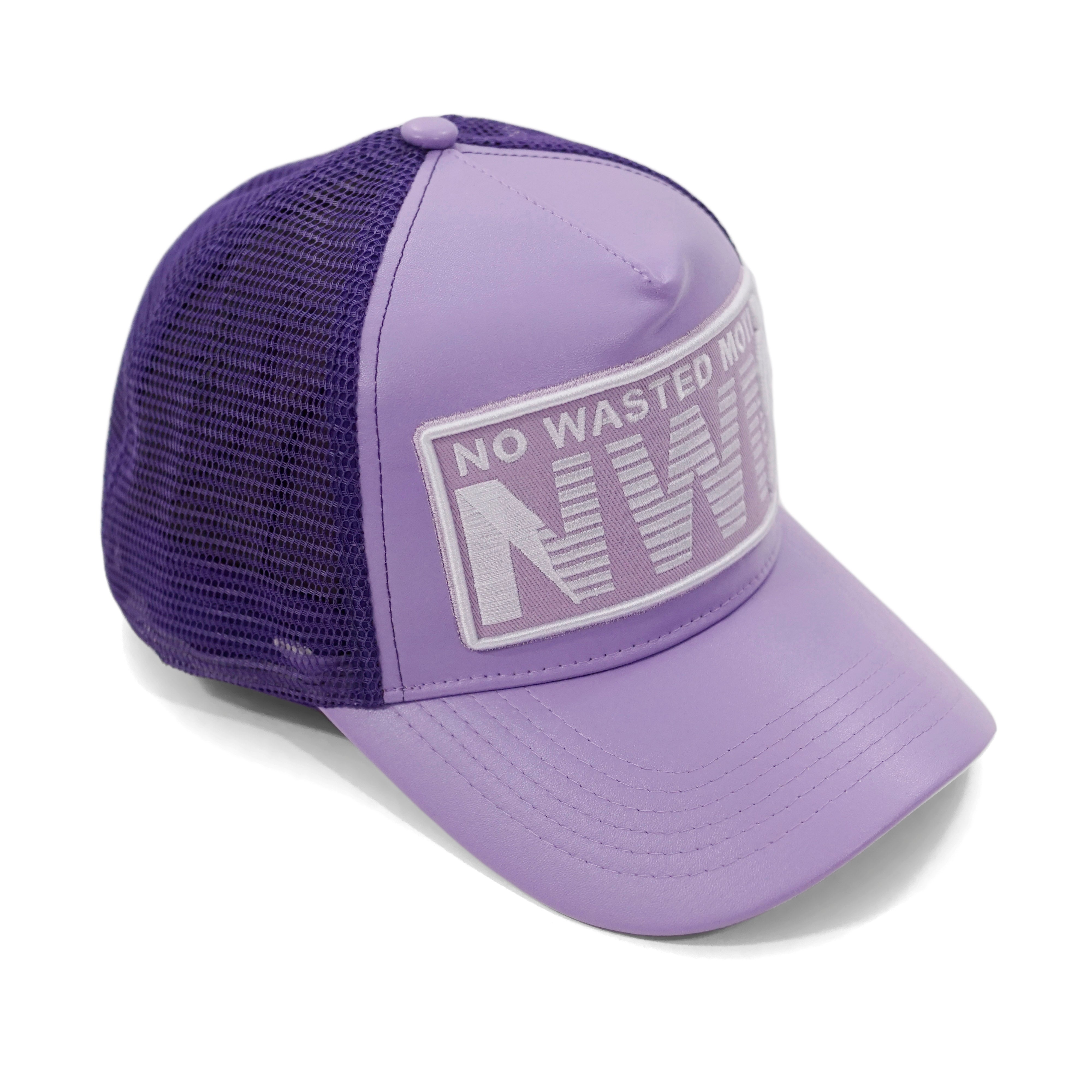 Purple Haze NWM Patch Leather Trucker