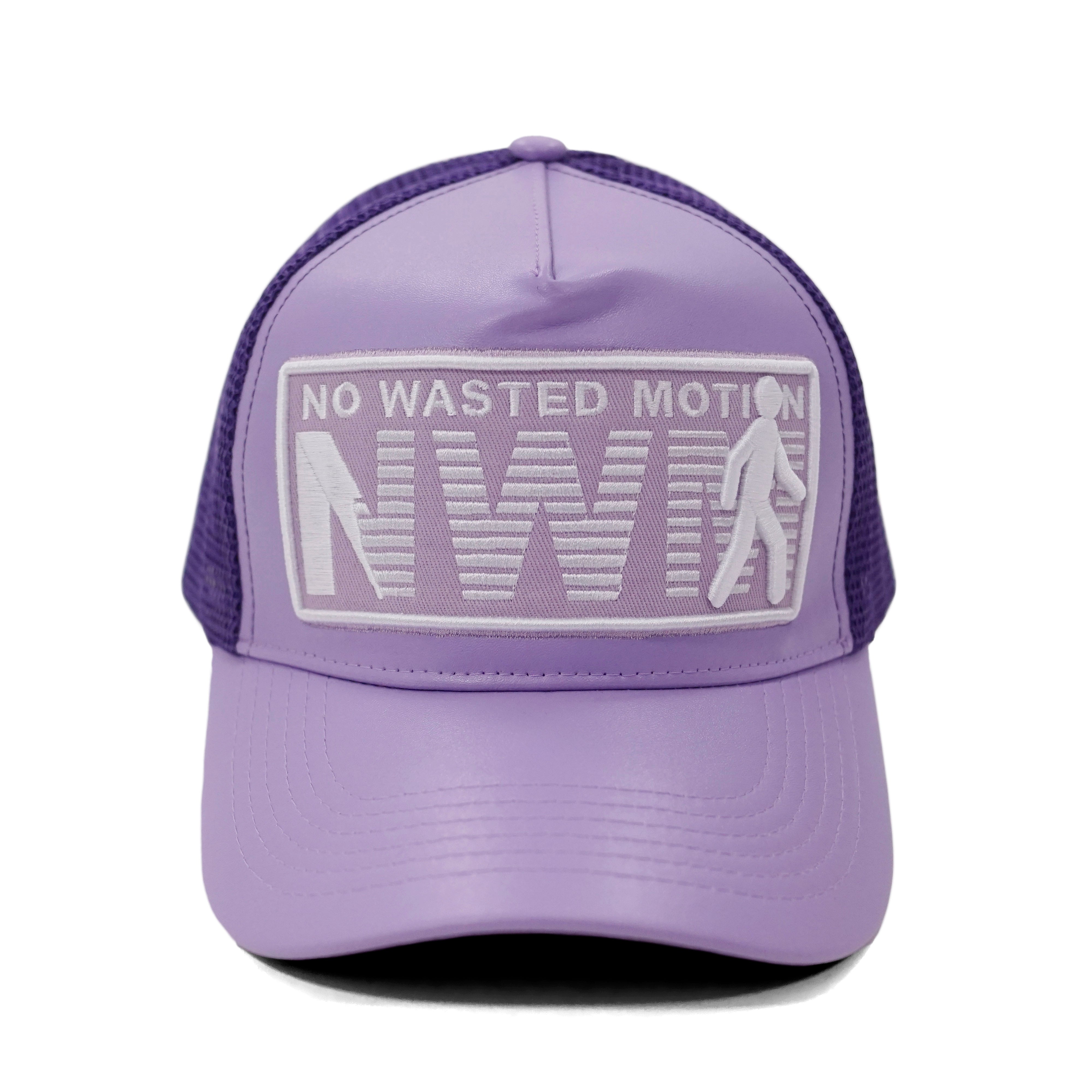 Purple Haze NWM Patch Leather Trucker